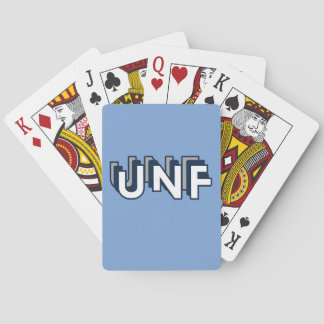 UNF - University of North Florida Blue Spielkarten
