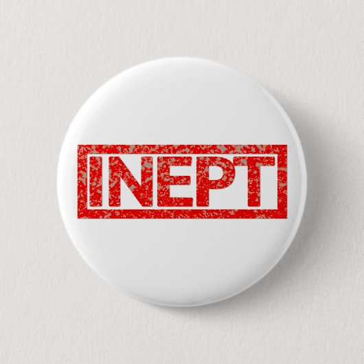 Unfähige Briefmarke Button (Vorderseite)