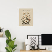 Unfailing love, Christian floral wall art Poster (Heimbüro)