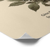 Unfailing love, Christian floral wall art Poster (Ecke)