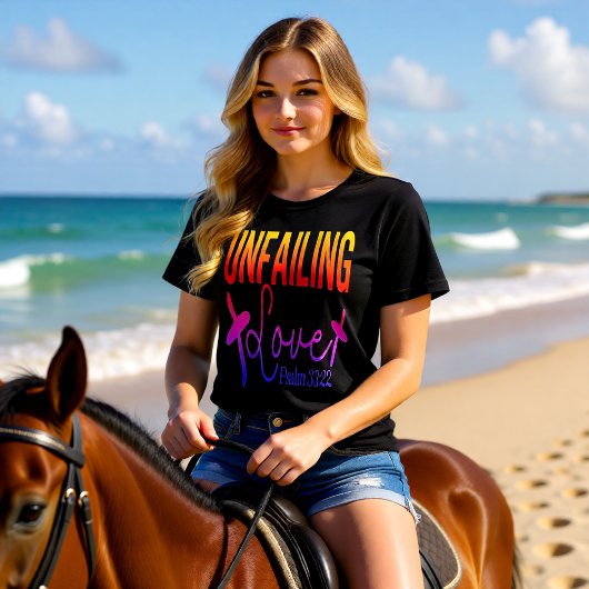 Unfailing Love Psalm 33 22 Christian Tri-Blend Shirt