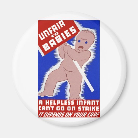 Unfair gegenüber Babys Magnet (Vorne)