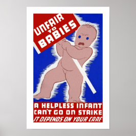 Unfair gegenüber Babys Poster