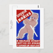 Unfair gegenüber Babys Postkarte (Vorne/Hinten)