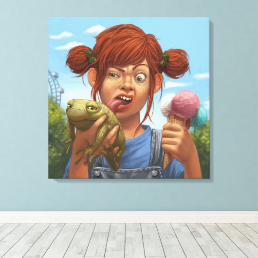 Unfaire Leinwand (Insitu (Holzboden))