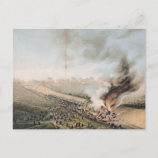 Unfall auf der Strecke Versailles-Bellevue Postkarte (Vorderseite)