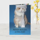 Unfall/gebrochener Arm/Bein Karte (Gelbe Blume)