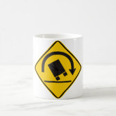 Unfall-Gefahrenlandstraßen-Zeichen Kaffeetasse (Mittel)