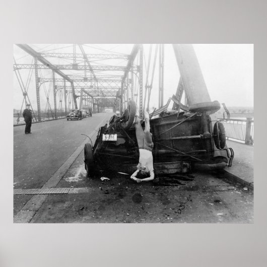 Unfall im Auto, 1933 Poster (Vorne)