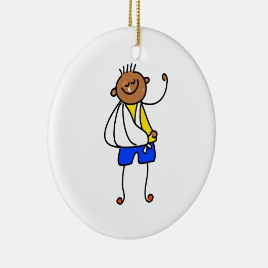 Unfall-Kind Keramik Ornament (Rechts)