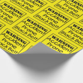 Unfall Prallengürtel Geschenkpapier (Ecke)