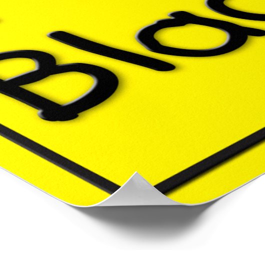 Unfall Prallengürtel Poster (Ecke)