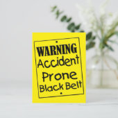 Unfall Prallengürtel Postkarte (Stehend Vorderseite)