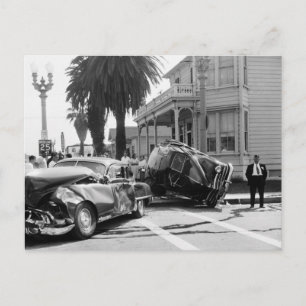 Unfall, Santa Monica, 1951 Vintage Postkarte