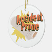 Unfall-vornübergeneigtes Bein Keramikornament (Links)