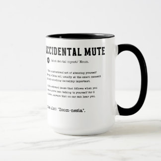 Unfallbedingte Mute-Tasse - Klassischer Zoom-Rufbl Tasse