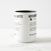 Unfallbedingte Mute-Tasse - Klassischer Zoom-Rufbl Tasse (Zentrum)