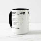 Unfallbedingte Mute-Tasse - Klassischer Zoom-Rufbl Tasse (Vorderseite Links)