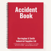 Unfallbuch für Unternehmen Notizblock (Vorderseite)