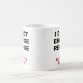 Unfälle passieren Funny Mug Kaffeetasse (Mittel)