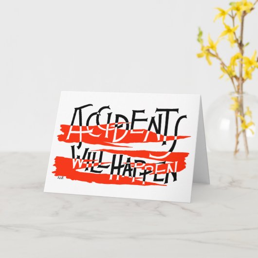 Unfälle werden passieren - gut werden karte (Gelbe Blume)