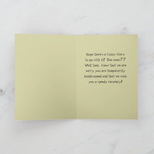 UNFÄLLIGER SPASS/"SIEHT AUS, ALS HÄTTE JEMAND EINE KARTE (Innenseite)