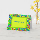 Unfallkarte, hell und fröhlich karte (Gelbe Blume)