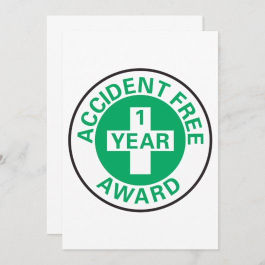 Unfallkostenpreis Einladung (Vorne/Hinten)