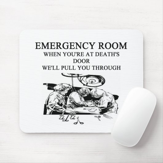 Unfallstationswitz Mousepad (Mit Mouse)