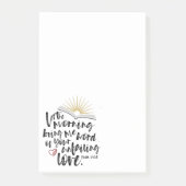 UNFEHLERHAFTE LIEBE Bibelschrift Post-it Klebezettel (Vorderseite)