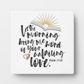 UNFEHLERHAFTE LIEBE Psalm Bibelschrift Easel Fotoplatte (Vorderseite)