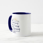 UNFEHLERHAFTE LIEBE Psalm Bible Scripture Navy Kaf Tasse (Vorderseite Links)