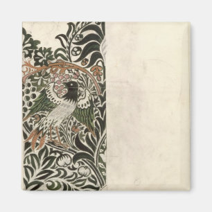 Unfertige hölzerne Blockbauweise "des Vogels und Magnet