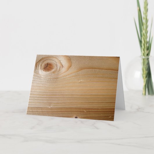 Unfertiges Holz Karte (Vorderseite)