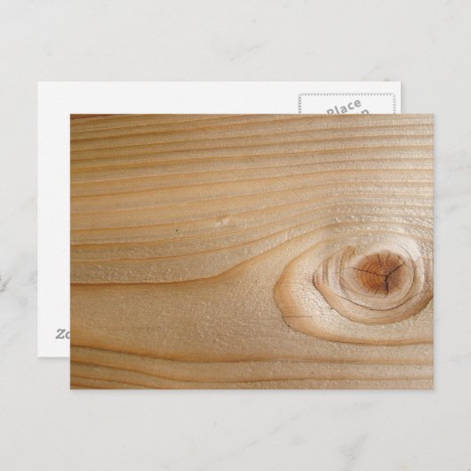 Unfertiges Holz Postkarte (Vorne/Hinten)