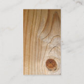 Unfertiges Holz Visitenkarte (Rückseite)