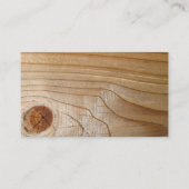 Unfertiges Holz Visitenkarte (Rückseite)