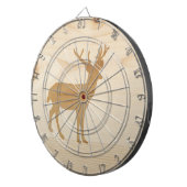 Unfertiges Holzbild mit Hirsch Dartscheibe (Vorderseite rechts)