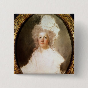 Unfertiges Porträt von Marie-Antoinette Button
