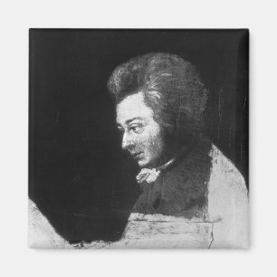 Unfertiges Porträt von Wolfgang Amadeus Mozart Magnet