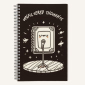 Unfilterte Gedanken-Standup-Notebook Notizblock (Vorderseite)