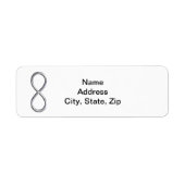 Unfinity White Wedding Address Labels (Vorne)