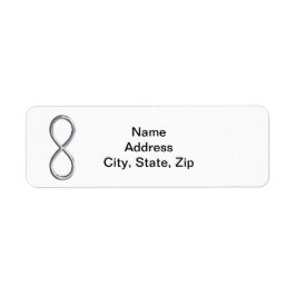 Unfinity White Wedding Address Labels