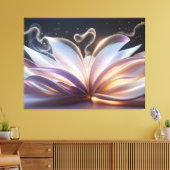 Unfolding Blooming Aura Leinwanddruck (Insitu (Wohnzimmer))