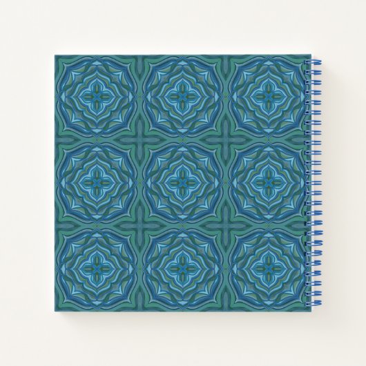 "Unfolding" Mandala Spiral Notebook Notizblock (Rückseite)