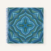 "Unfolding" Mandala Spiral Notebook Notizblock (Vorderseite)