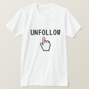 Unfolgen Sie lustige Social Media ins Shirt für Ei