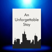 Unforgettable City Stay Custom Host Gift Card Dankeskarte