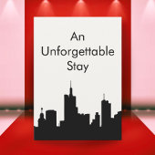 Unforgettable City Stay Custom Host Gift Card  Dankeskarte
