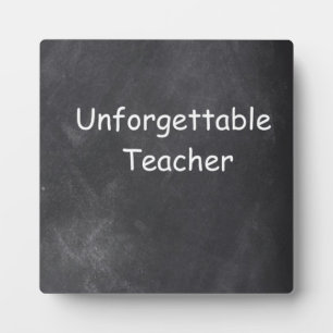 Unforgettable Teacher Chalkboard Design Gift Idea Fotoplatte